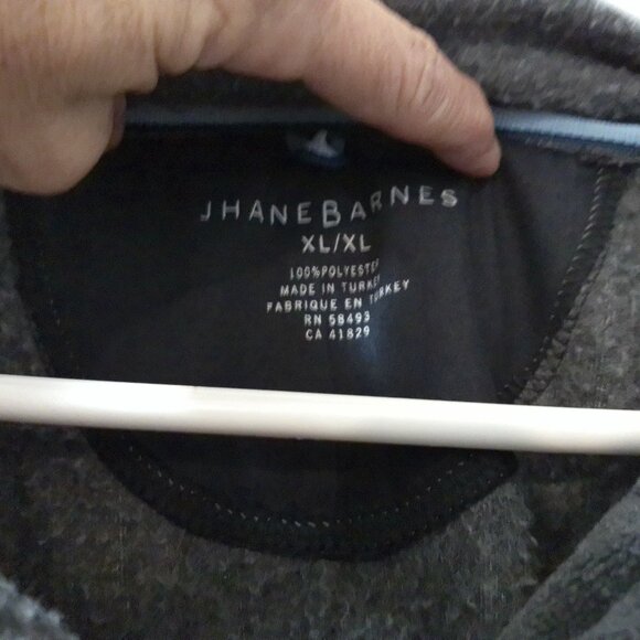 Jhane Barnes Gray Quarter Zip Pullover – Men’s XL - Picture 2 of 2